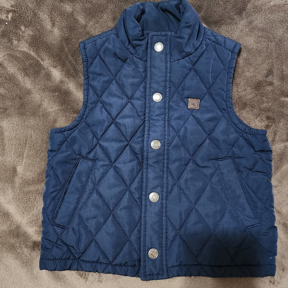 Janie and Jack Quilted Toddler Boys Vest